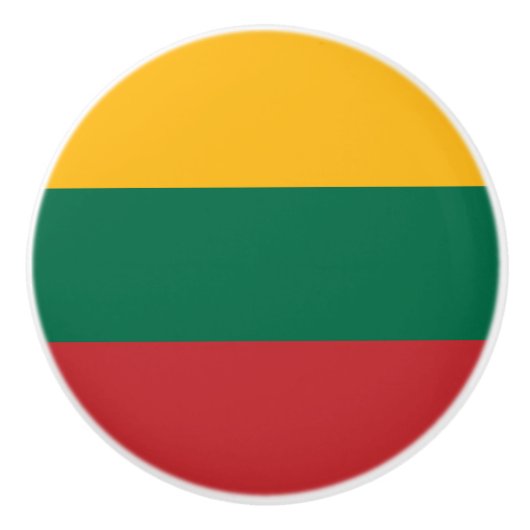 Litauenflagge Keramikknauf (Vorderseite)