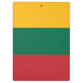 Litauenflagge Klemmbrett (Rückseite)