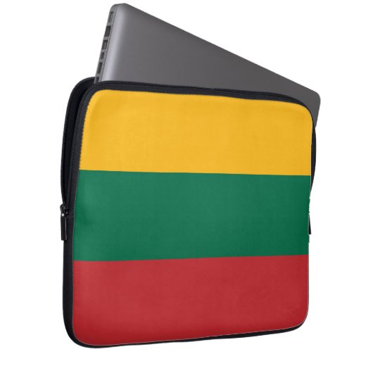 Litauenflagge Laptopschutzhülle (Vorne Rechts)