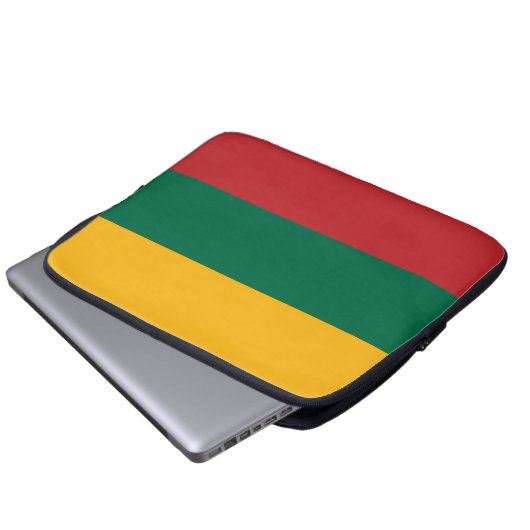 Litauenflagge Laptopschutzhülle (Vorne Knopf)