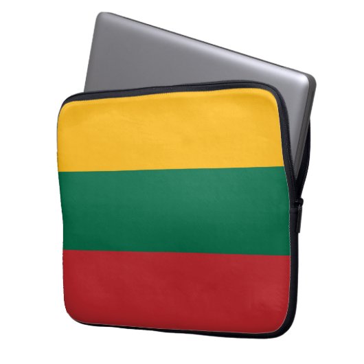 Litauenflagge Laptopschutzhülle (Vorderseite Links)