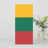 Litauenflagge Menükarte (Stehend Vorderseite)