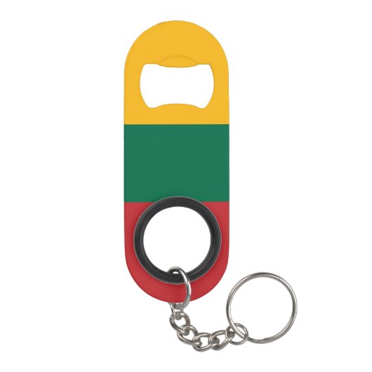 Litauenflagge Mini Flaschenöffner (Rückseite)