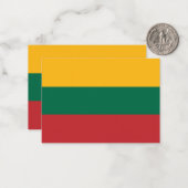 Litauenflagge Mitteilungskarte (Vorderseite/Rückseite Beispiel)