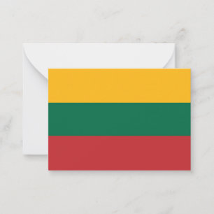 Litauenflagge Mitteilungskarte