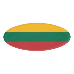 Litauenflagge Namenschild