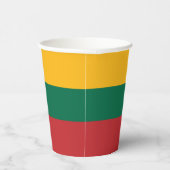 Litauenflagge Pappbecher (Rechts)