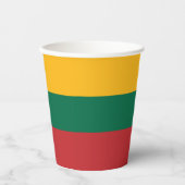Litauenflagge Pappbecher (Vorderseite)