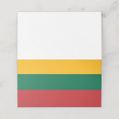 Litauenflagge Platzkarte (Außenseite Aufgefaltet)