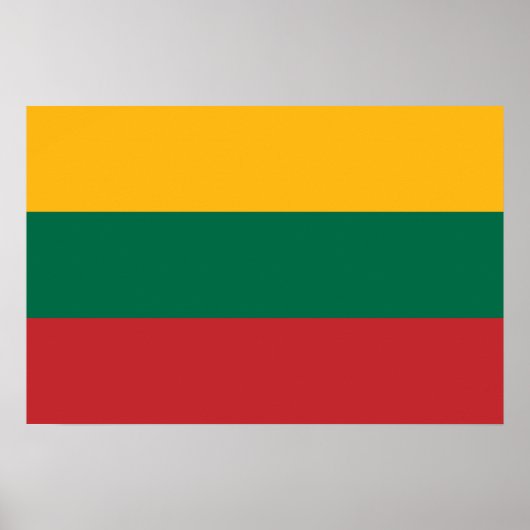 Litauenflagge Poster (Vorne)