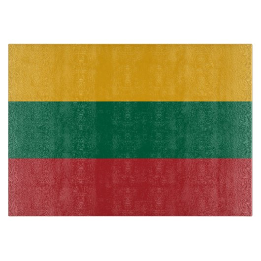 Litauenflagge Schneidebrett (Vorderseite)