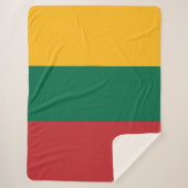 Litauenflagge Sherpadecke (Vorderseite)