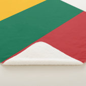 Litauenflagge Sherpadecke (3/4)