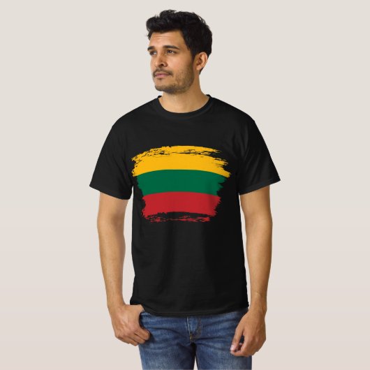 Litauenflagge T-Shirt (Vorne ganz)