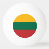 Litauenflagge Tischtennisball (Rückseite)