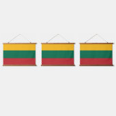 Litauenflagge Wandteppich Mit Holzrahmen (Dreifach)