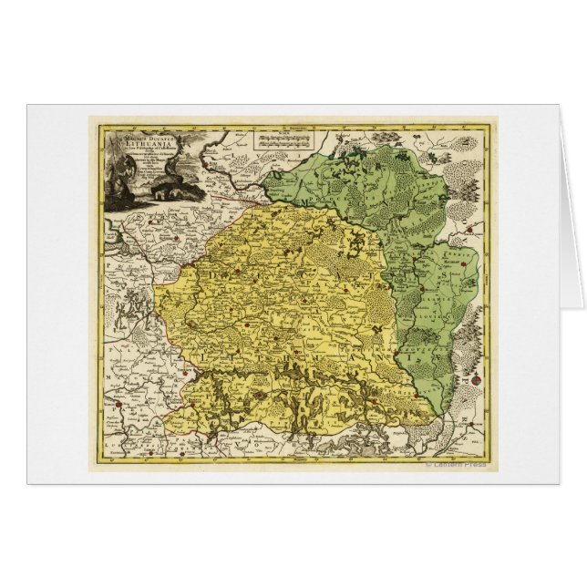 LitauenPanoramakarteLitauen (Vorderseite (Horizontal))