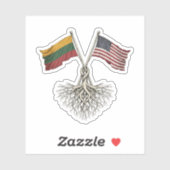 Litauisch-Amerikanisch Aufkleber (Blatt)