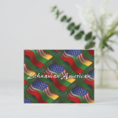 Litauisch-amerikanische Wave-Fahne Postkarte (Stehend Vorderseite)