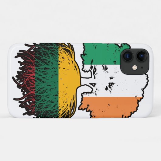 Litauisch Irish Ireland Tree Roots Flag Case-Mate iPhone Hülle (Rückseite (Horizontal))