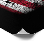 Litauische Amerikanische Flagge Litauen Lietuva Poster (Ecke)