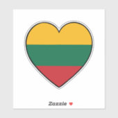 litauische Flagge Aufkleber (Blatt)