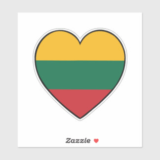 litauische Flagge Aufkleber