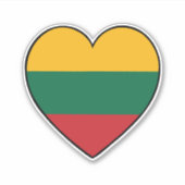 litauische Flagge Aufkleber (Vorderseite)