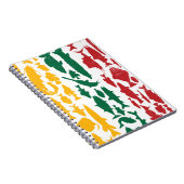 Litauische Flagge aus Fisch - Fischereidesign Notizblock (Rechte Seite)