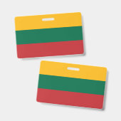 litauische Flagge Ausweis (Vorder- & Rückseite)