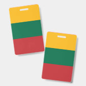 litauische Flagge Ausweis (Vorder- & Rückseite)