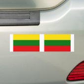 litauische Flagge Autoaufkleber (Auf Auto)