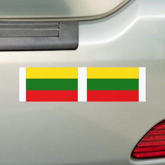 litauische Flagge Autoaufkleber (Auf Auto)