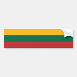 litauische Flagge Autoaufkleber