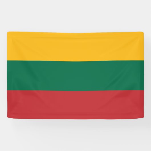 litauische Flagge Banner (Horizontal)