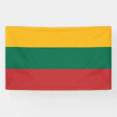 litauische Flagge Banner (Horizontal)