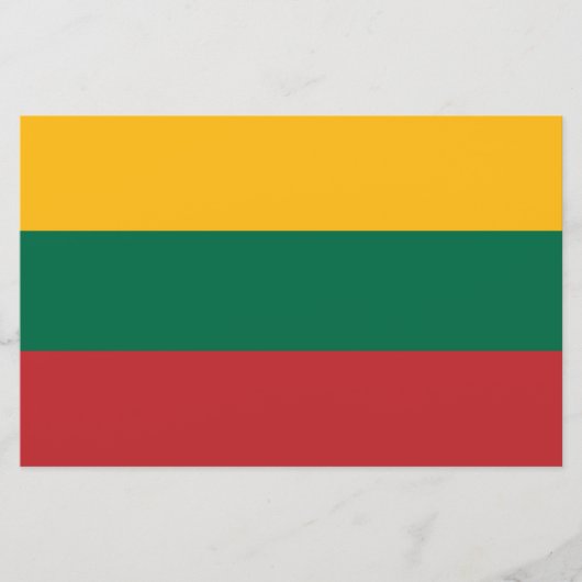 litauische Flagge Briefpapier (Vorderseite)