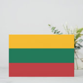 litauische Flagge Briefpapier (Stehend Vorderseite)