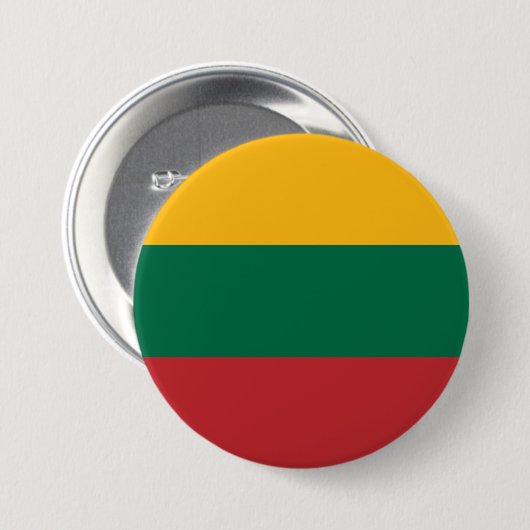 litauische Flagge Button (Vorne & Hinten)