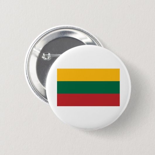 litauische Flagge Button (Vorne & Hinten)