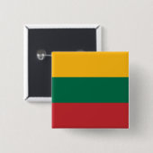 Litauische Flagge Button (Vorne & Hinten)