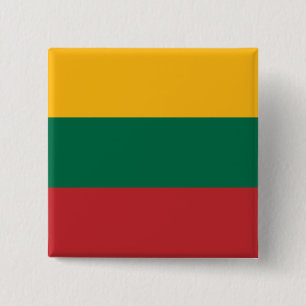 Litauische Flagge Button