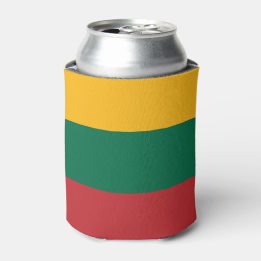 litauische Flagge Dosenkühler (Kanne Vorderseite)