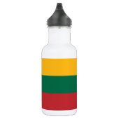 litauische Flagge Edelstahlflasche (Rechts)