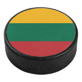 litauische Flagge Eishockey Puck (3/4)