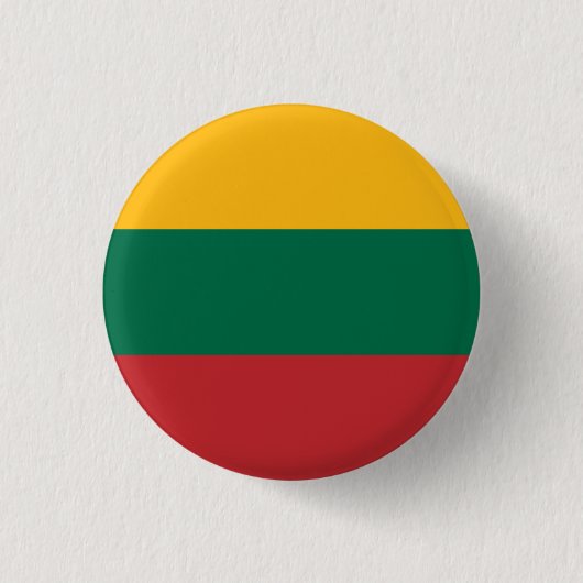 Litauische Flagge, Flagge Litauens Button (Vorderseite)