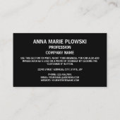 Litauische Flagge, Flagge Litauens Visitenkarte (Rückseite)