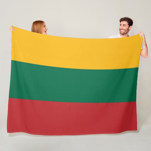 litauische Flagge Fleecedecke (Beispiel)