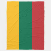 litauische Flagge Fleecedecke (Vorderseite)