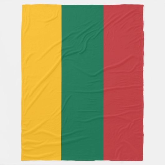 litauische Flagge Fleecedecke (Vorderseite)